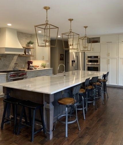 Kitchen Completed (By Cameo Countertops, Inc. and CRD - Counts Remodel & Design LLC) in Taj Mahal Quartzite